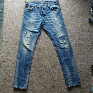 DSQUARED2 slim jeans euro size 48 grunge